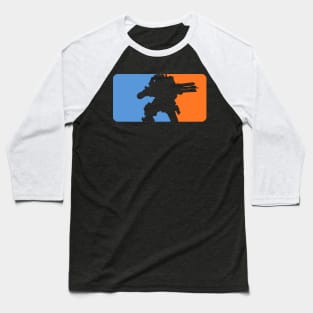 Major League Titan (Titanfall Blue and Orange transparent) Baseball T-Shirt